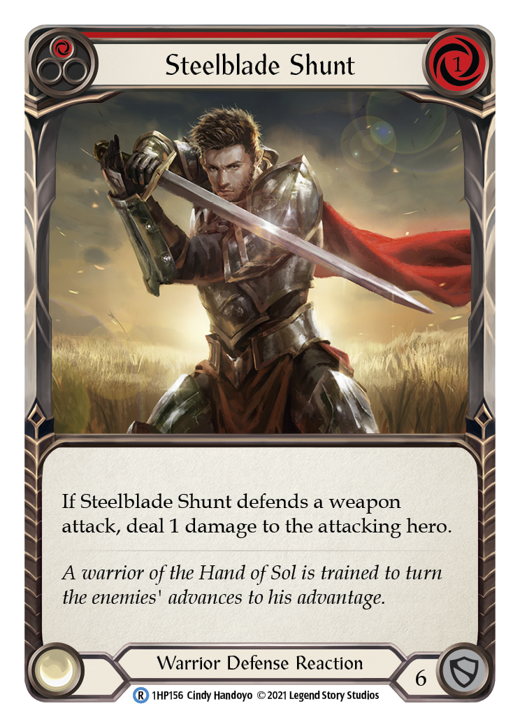 Steelblade Shunt (Red) [1HP156] | The Gaming-Verse