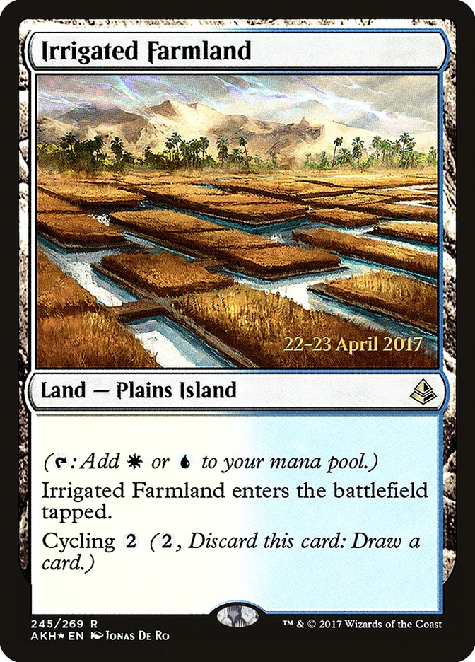 Irrigated Farmland  [Amonkhet Prerelease Promos] | The Gaming-Verse