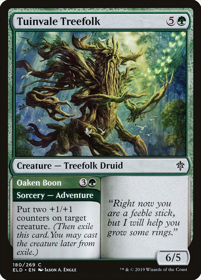 Tuinvale Treefolk // Oaken Boon [Throne of Eldraine] | The Gaming-Verse