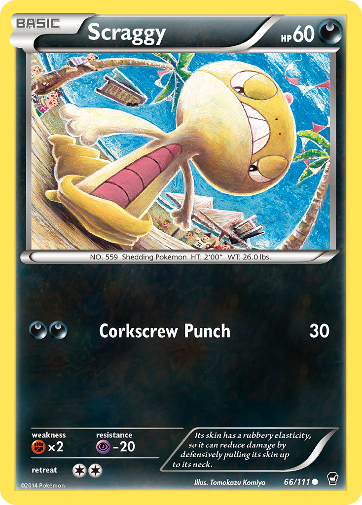 Scraggy (66/111) [XY: Furious Fists] | The Gaming-Verse