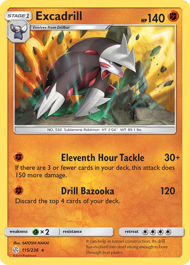 Excadrill (115/236) [Sun & Moon: Cosmic Eclipse] | The Gaming-Verse