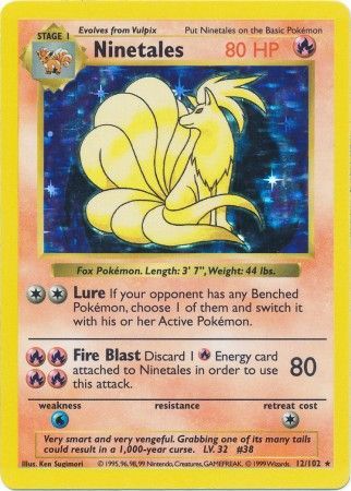 Ninetales (12/102) [Base Set Shadowless Unlimited] | The Gaming-Verse