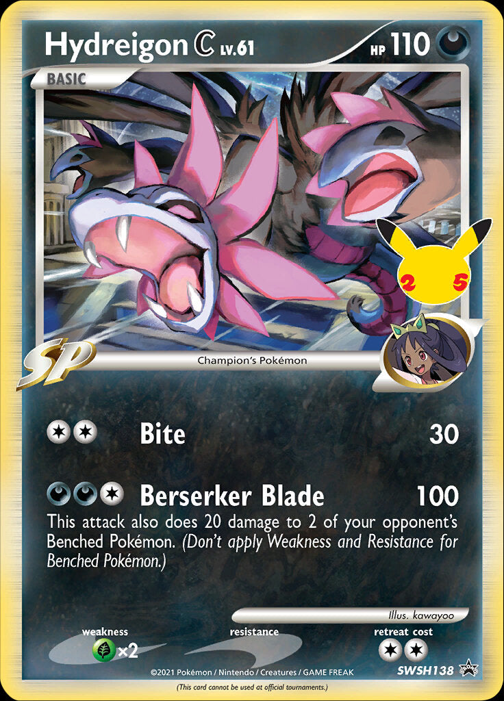 Hydreigon C (SWSH138) (Jumbo Card) [Sword & Shield: Black Star Promos] | The Gaming-Verse