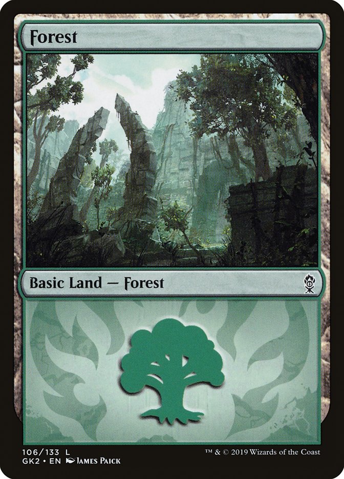 Forest (106) [Ravnica Allegiance Guild Kit] | The Gaming-Verse