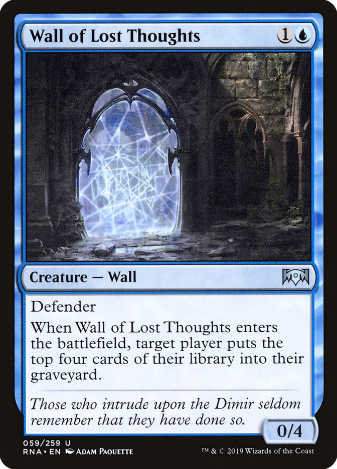 Wall of Lost Thoughts [Ravnica Allegiance] | The Gaming-Verse