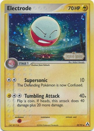 Electrode (32/92) (Stamped) [EX: Legend Maker] | The Gaming-Verse