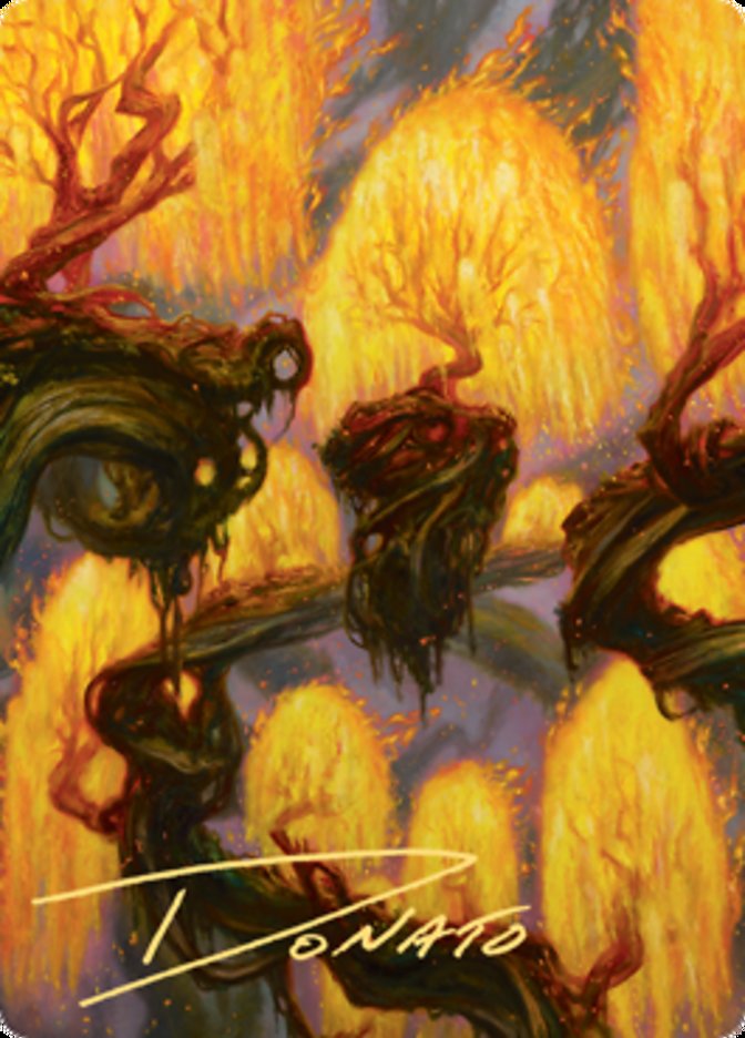 Grove of the Burnwillows Art Card (Gold-Stamped Signature) [Zendikar Rising Art Series] | The Gaming-Verse