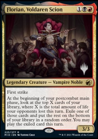 Florian, Voldaren Scion (Promo Pack) [Innistrad: Midnight Hunt Promos] | The Gaming-Verse