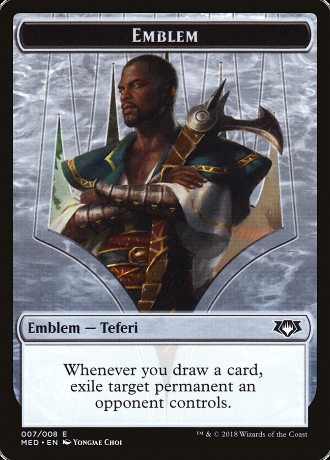 Emblem - Teferi, Hero of Dominaria [Mythic Edition Tokens] | The Gaming-Verse