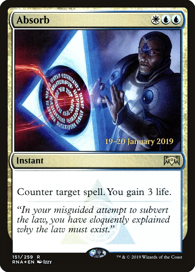 Absorb [Ravnica Allegiance Prerelease Promos] | The Gaming-Verse