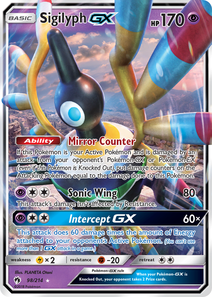 Sigilyph GX (98/214) [Sun & Moon: Lost Thunder] | The Gaming-Verse