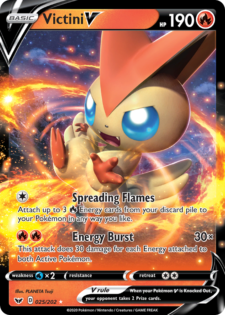 Victini V (025/202) [Sword & Shield: Base Set] | The Gaming-Verse