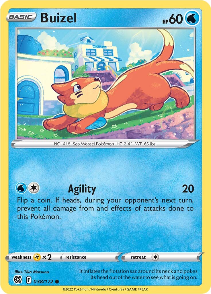 Buizel (038/172) [Sword & Shield: Brilliant Stars] | The Gaming-Verse