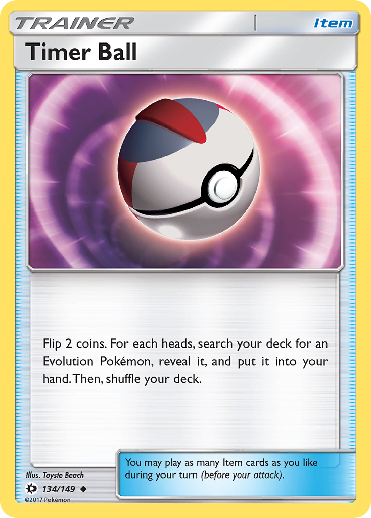 Timer Ball (134/149) [Sun & Moon: Base Set] | The Gaming-Verse