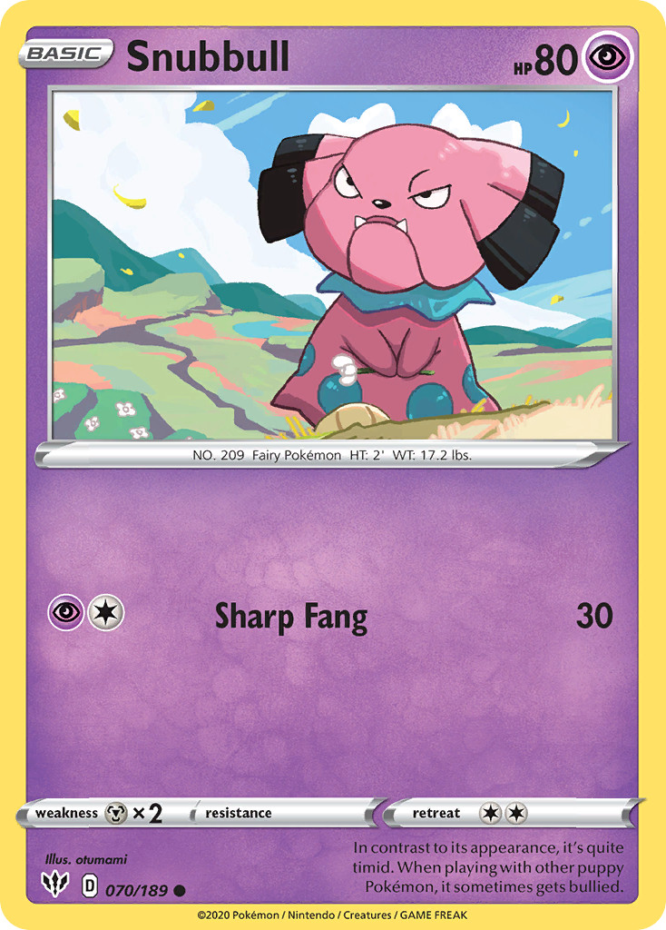 Snubbull (070/189) [Sword & Shield: Darkness Ablaze] | The Gaming-Verse