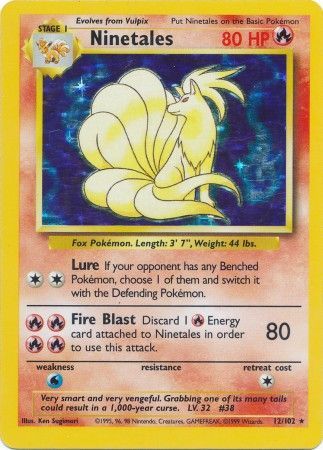 Ninetales (12/102) [Base Set Unlimited] | The Gaming-Verse