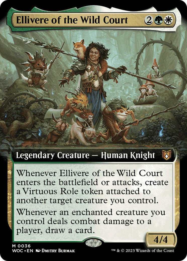 Ellivere of the Wild Court (Extended Art) [Wilds of Eldraine Commander] | The Gaming-Verse