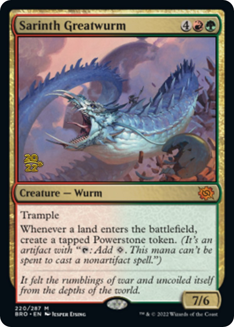 Sarinth Greatwurm [The Brothers' War: Prerelease Promos] | The Gaming-Verse