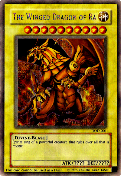 The Winged Dragon of Ra [DOD-001] Prismatic Secret Rare | The Gaming-Verse