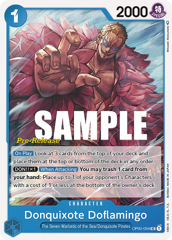 Donquixote Doflamingo [Paramount War Pre-Release Cards] | The Gaming-Verse