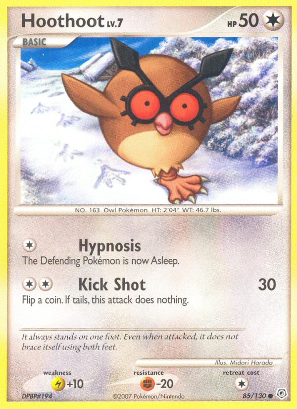 Hoothoot (85/130) [Diamond & Pearl: Base Set] | The Gaming-Verse