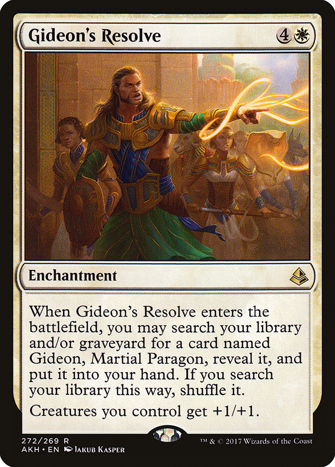 Gideon's Resolve [Amonkhet] | The Gaming-Verse