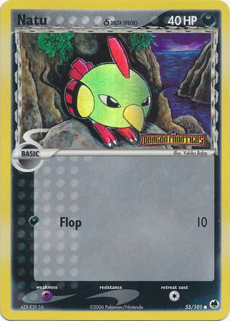 Natu (55/101) (Delta Species) (Stamped) [EX: Dragon Frontiers] | The Gaming-Verse