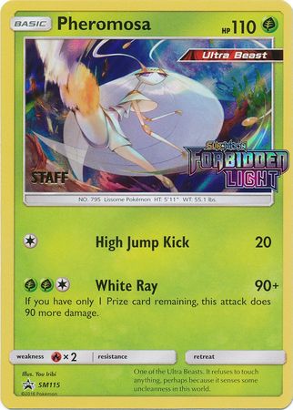 Pheromosa (SM115) (Staff Prerelease Promo) [Sun & Moon: Black Star Promos] | The Gaming-Verse