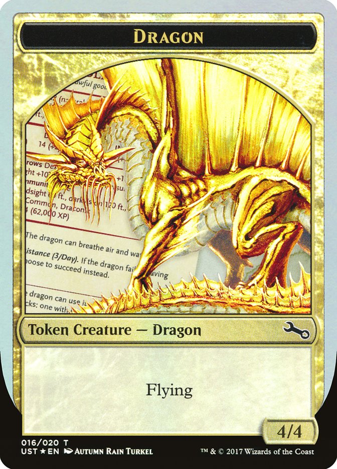 Gold Dragon Token [Unstable Tokens] | The Gaming-Verse