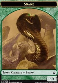 Snake // Zombie Double-sided Token [Hour of Devastation Tokens] | The Gaming-Verse