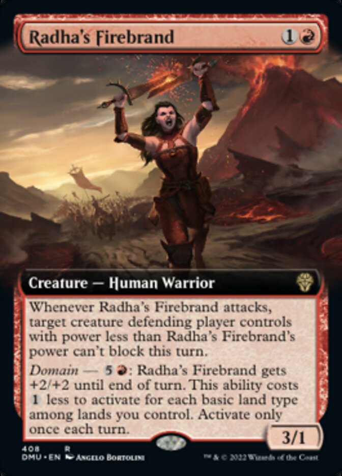 Radha's Firebrand (Extended Art) [Dominaria United] | The Gaming-Verse