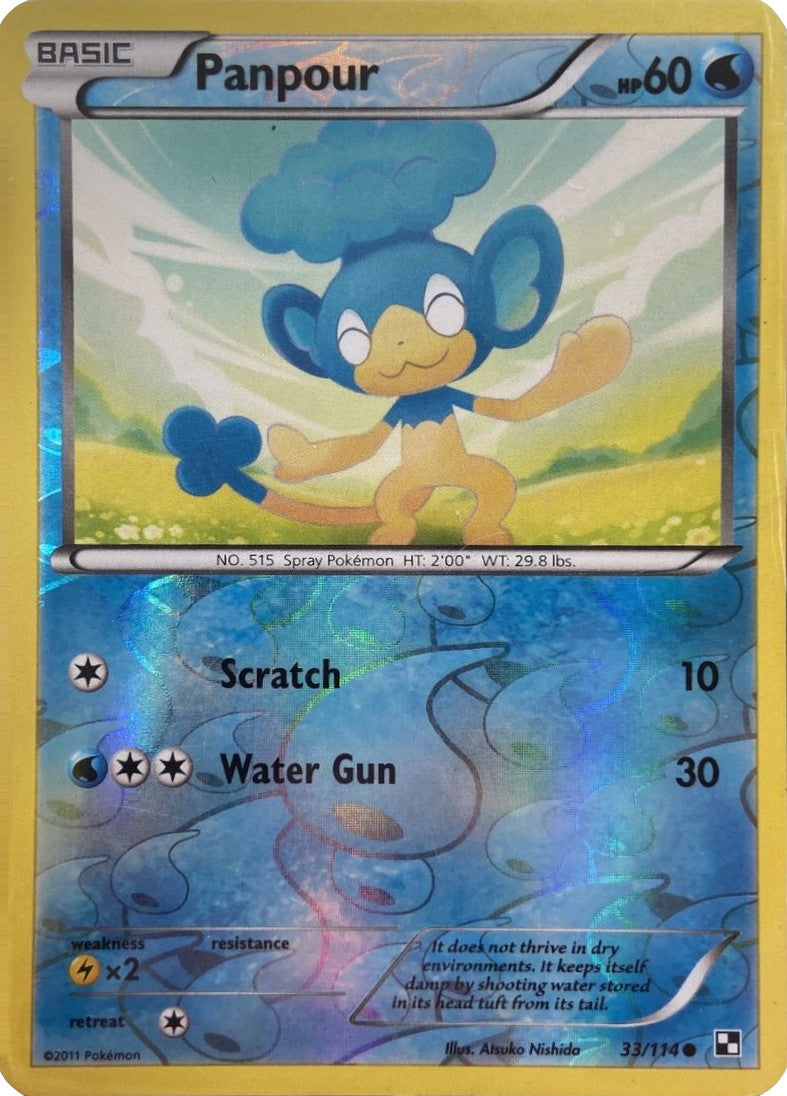 Panpour (33/114) (Energy Holo) [Black & White: Base Set] | The Gaming-Verse