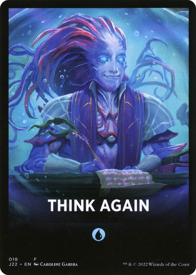 Think Again Theme Card [Jumpstart 2022 Front Cards] | The Gaming-Verse