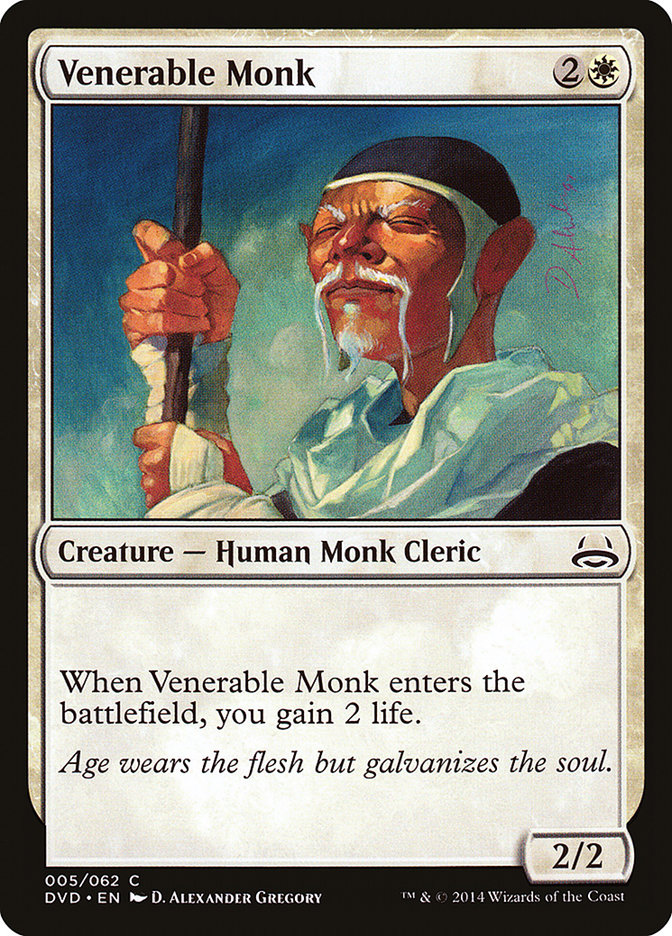 Venerable Monk (Divine vs. Demonic) [Duel Decks Anthology] | The Gaming-Verse