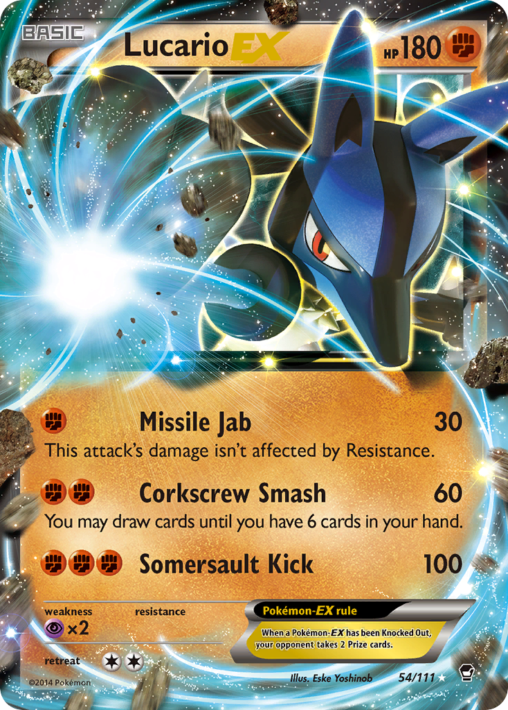 Lucario EX (54/111) [XY: Furious Fists] | The Gaming-Verse