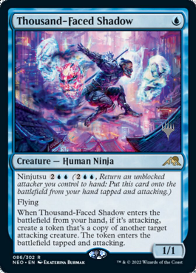 Thousand-Faced Shadow (Promo Pack) [Kamigawa: Neon Dynasty Promos] | The Gaming-Verse