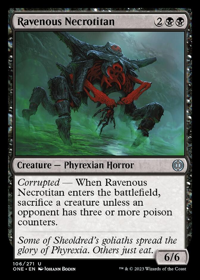 Ravenous Necrotitan [Phyrexia: All Will Be One] | The Gaming-Verse