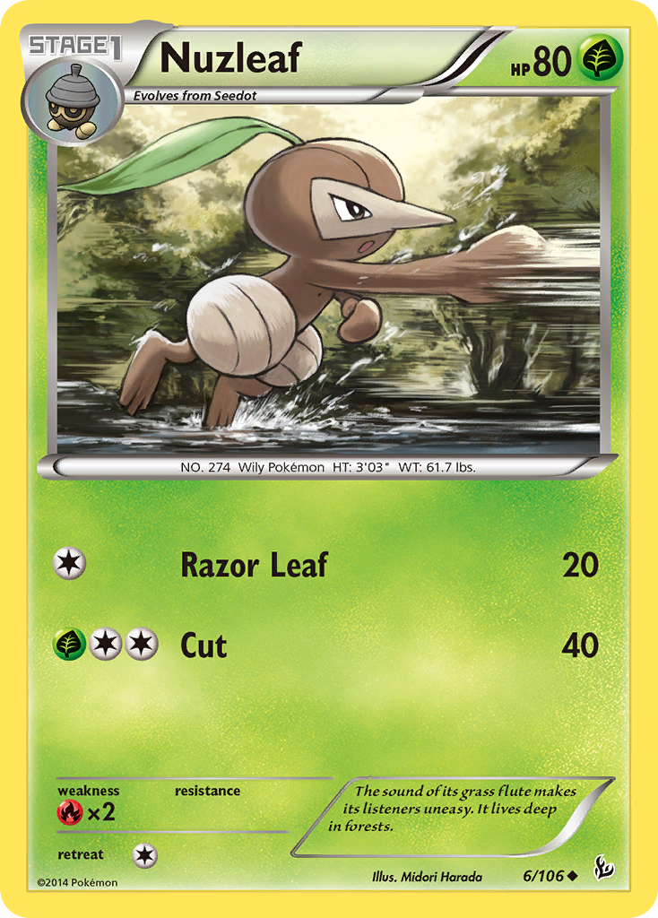 Nuzleaf (6/106) [XY: Flashfire] | The Gaming-Verse