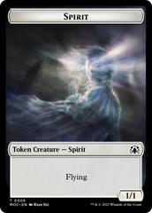 Spirit (9) // Treasure Double-Sided Token [March of the Machine Commander Tokens] | The Gaming-Verse