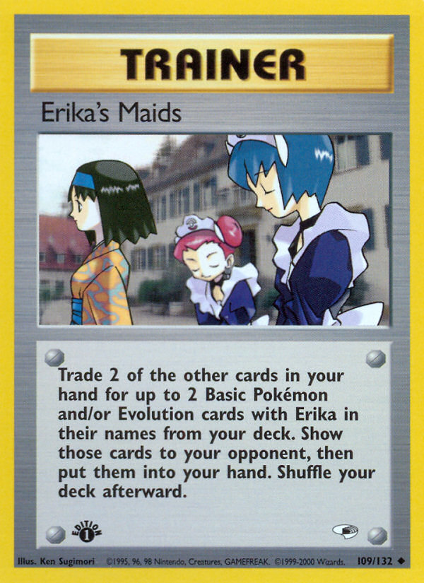 Erika's Maids (109/132) [Gym Heroes 1st Edition] | The Gaming-Verse