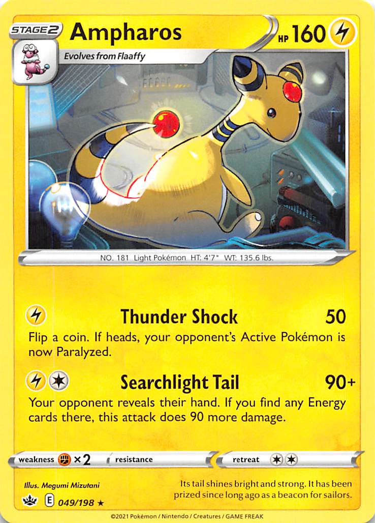 Ampharos (049/198) [Sword & Shield: Chilling Reign] | The Gaming-Verse