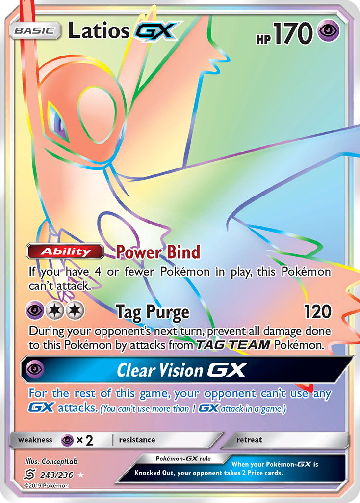 Latios GX (243/236) [Sun & Moon: Unified Minds] | The Gaming-Verse