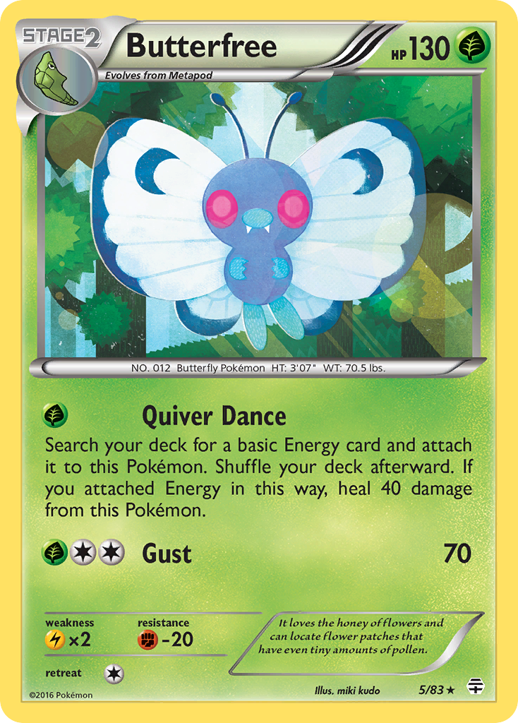 Butterfree (5/83) [XY: Generations] | The Gaming-Verse