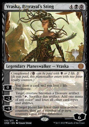 Vraska, Betrayal's Sting (Promo Pack) [Phyrexia: All Will Be One Promos] | The Gaming-Verse