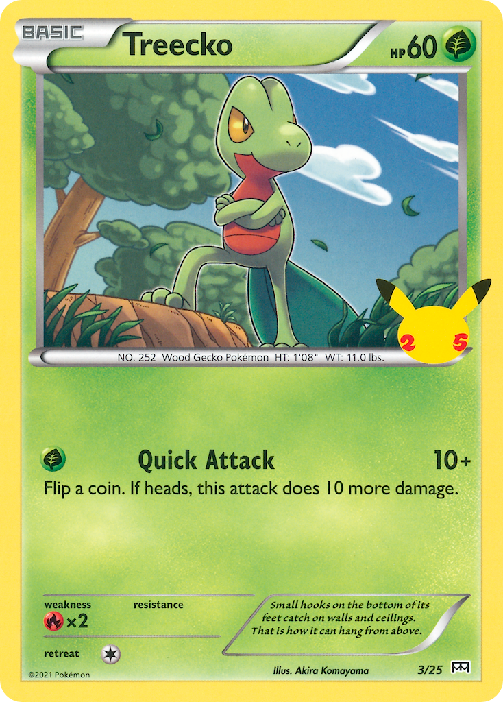 Treecko (3/25) [McDonald's 25th Anniversary] | The Gaming-Verse