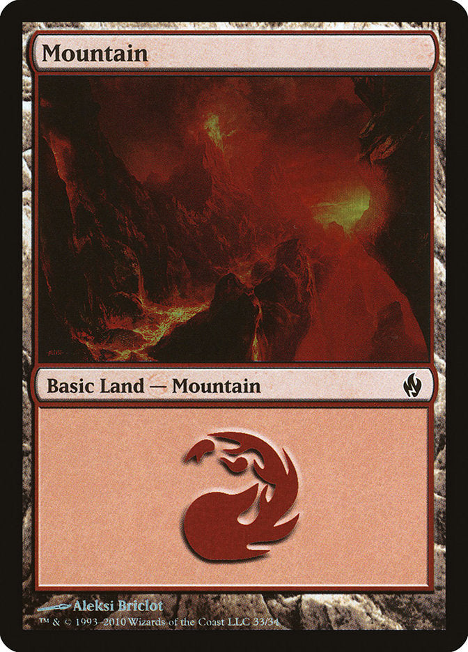 Mountain (33) [Premium Deck Series: Fire and Lightning] | The Gaming-Verse