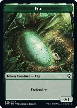 Snake // Egg Double-sided Token [Dominaria United Commander Tokens] | The Gaming-Verse