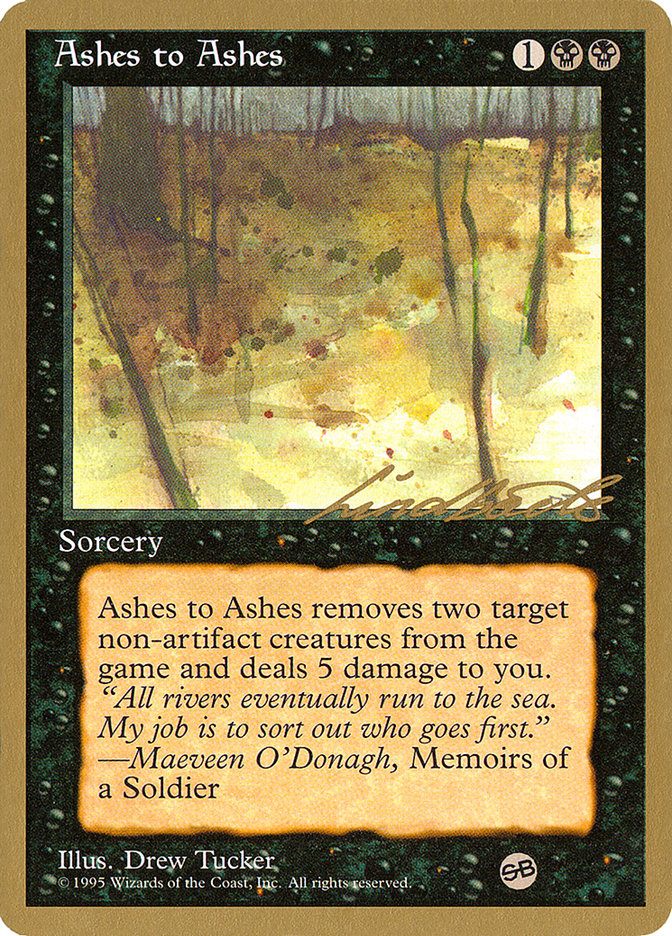 Ashes to Ashes (Leon Lindback) (SB) [Pro Tour Collector Set] | The Gaming-Verse