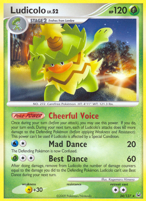 Ludicolo (34/127) [Platinum: Base Set] | The Gaming-Verse