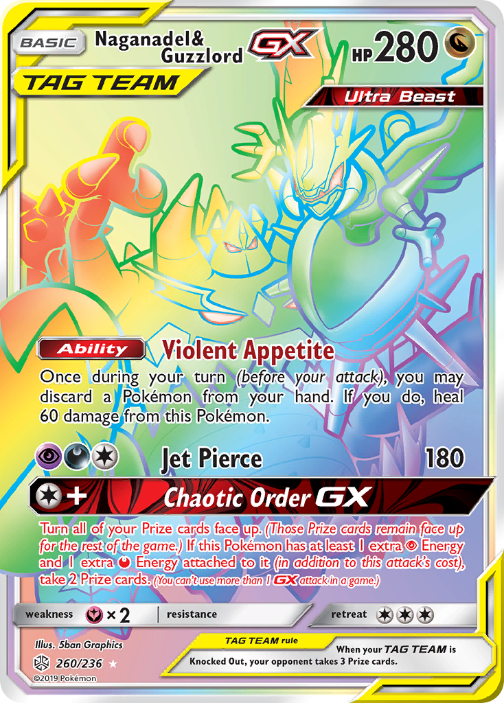 Naganadel & Guzzlord GX (260/236) [Sun & Moon: Cosmic Eclipse] | The Gaming-Verse